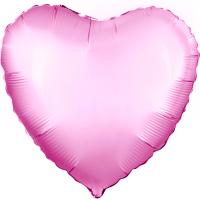 Шар (18''/46 см) Сердце, Розовый, 1 шт.