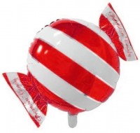 Шар (23''/58 см) Фигура, Конфета, Красный, 1 шт.