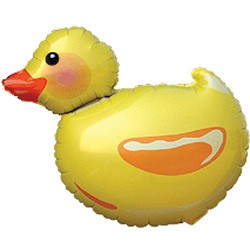 Шар (14''/36 см) Мини-фигура, Утка, Желтый, 1 шт.
