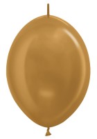 Линколун (6''/15 см) Золото яркое (570), металлик, 100 шт.