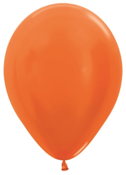 Шар (10''/25 см) Оранжевый (561), металлик, 100 шт.