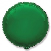Шар (9''/23 см) Мини-круг, Зеленый, 1 шт.