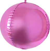 Шар (24''/61 см) Сфера 3D, Розовый, 1 шт.