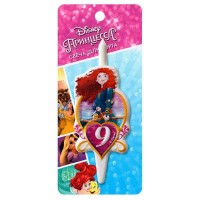 Свеча Цифра 9, Принцесса Диснея, 7 см, 1 шт.