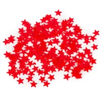Конфетти Звезды, Красный, мелкие, 17 гр