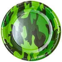 Тарелки (7''/18 см) Камуфляж, Военный, 6 шт.