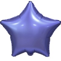 Шар (18''/46 см) Звезда, Фиолетовый, Сатин, в упаковке 5 шт.