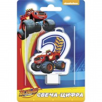 Свеча Цифра 2, Вспыш, 8 см