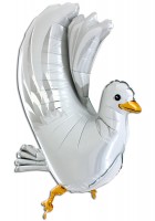 Шар (37''/94 см) Фигура, 3D Голубь, 1 шт.