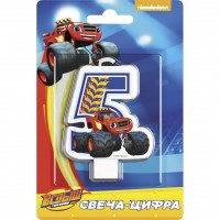 Свеча Цифра 5, Вспыш, 8 см