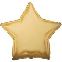 Шар (9''/23 см) Мини-звезда, Античное золото, 1 шт.
