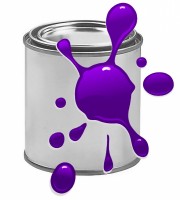 Краска для печати на воздушных шарах, Фиолетовый, 870 мл