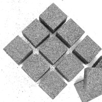 Фигура из пенопласта, Кубик, Серебро, Металлик, 3 см, 12 шт.