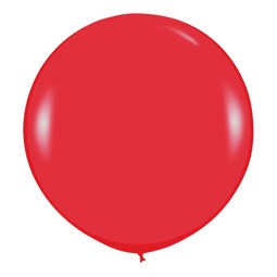 Шар (36''/91 см) Красный (015), пастель, 10 шт.
