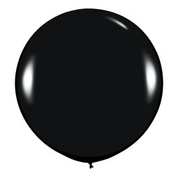 Шар (36''/91 см) Черный (080), пастель, 10 шт.
